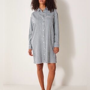 NWT Upay Preppy Green White Red Long Sleeve Country Club Dress women's Medium